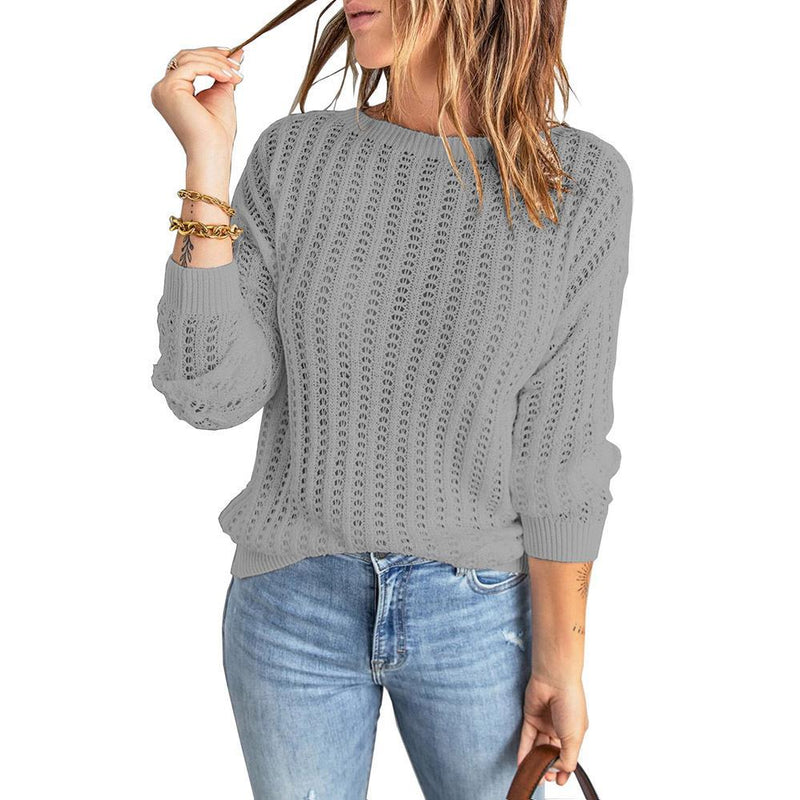 Knitted Crew Neck Top