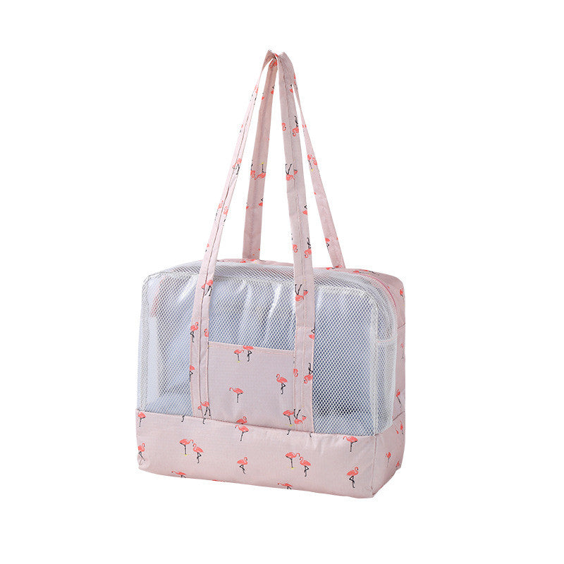 Pink Dry And Wet Separation Storage Bag