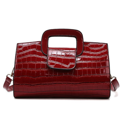Wine Red Retro Style Handbag