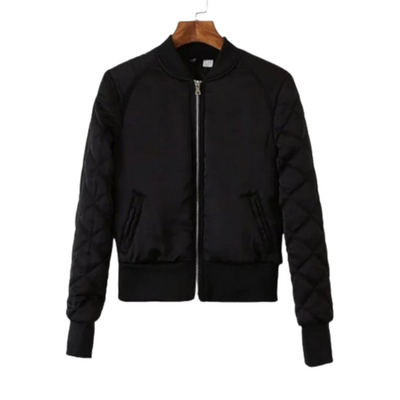 Flight Jacket With Stand Collar