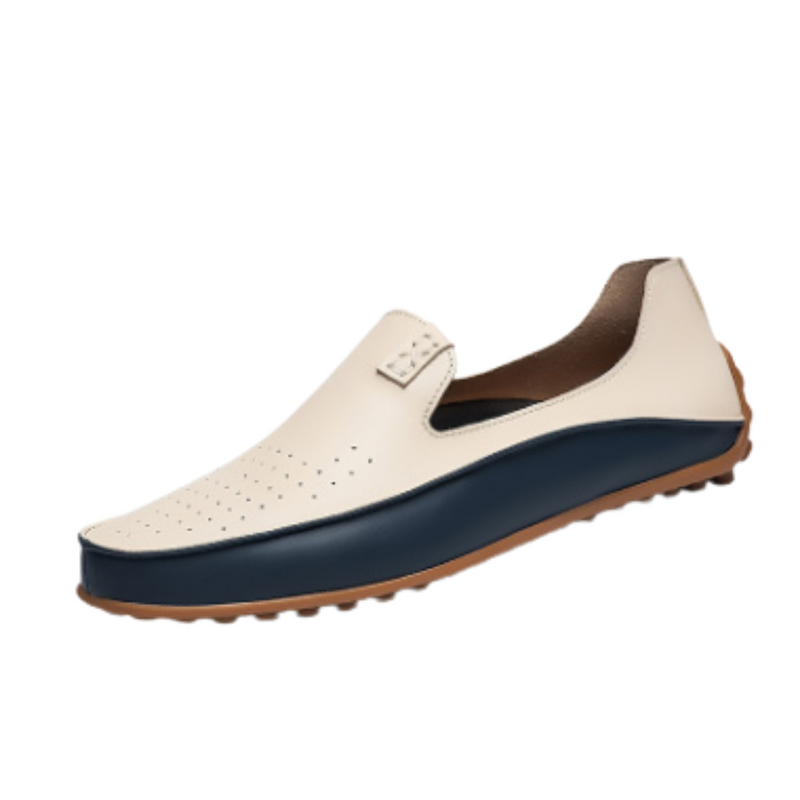 Slip-on Leather Peas Shoes