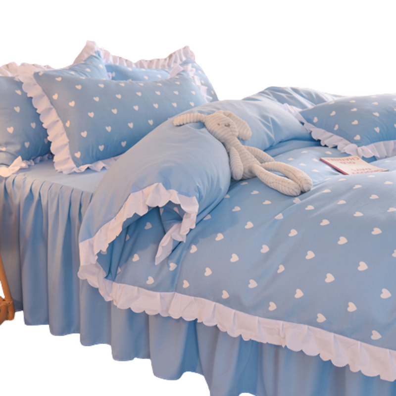Blue Bed Comforter Set