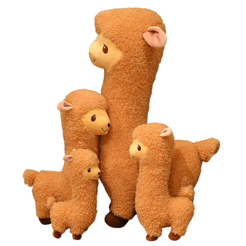 Brown Alpaca Large Plush Toy