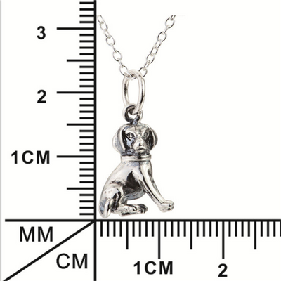 Silver Dog Pendant Necklace