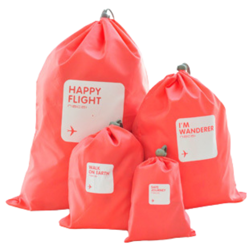 Gules Color Waterproof Travel Bag