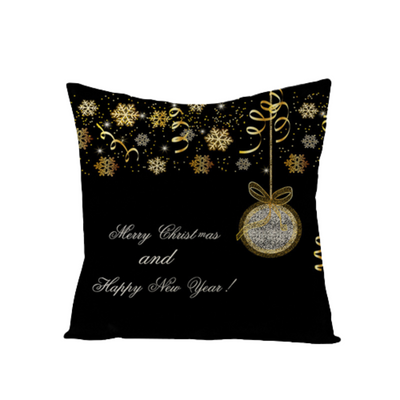 Christmas & Happy New Year Pillow Case