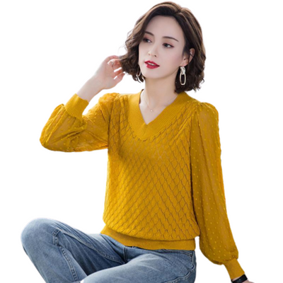 Hollow Breathable Knit Sweater