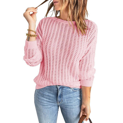 Knitted Crew Neck Top