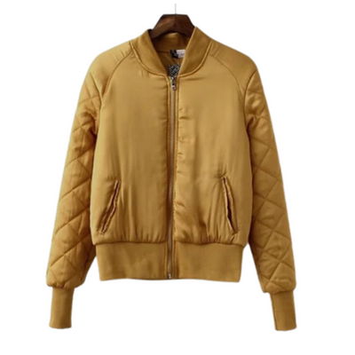Flight Jacket With Stand Collar